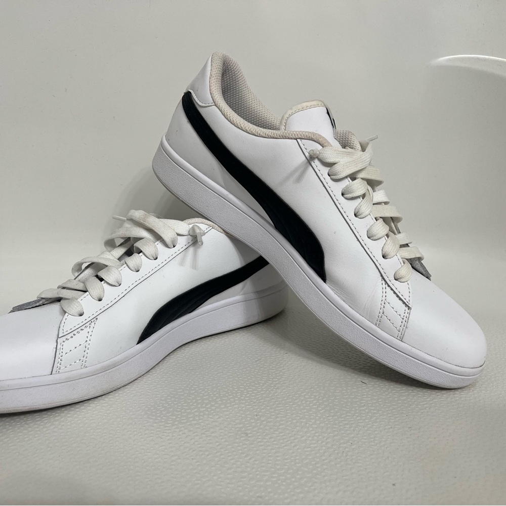 Puma Classic White and Black Sneakers